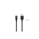 Дата кабель USB 2.0 AM to Lightning 2.0m 2A nylon X14 black HOCO (6957531062882) - зображення 1