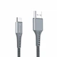 Дата кабель USB 2.0 AM to USB-C 1.2m Grey Grand-X (FC-12G) - зображення 2