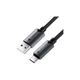 Дата кабель USB 2.0 AM to USB-C 1.2m 60W black Acefast (6974316284482) - изображение 1