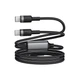 Дата кабель USB-C to 2xUSB-C 1.2m 100W nylon black Acefast (6974316285120) - изображение 4