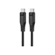 Дата кабель USB-C to USB-C 1.2m 3A TPE C3-03 Black Acefast (6974316280842) - зображення 1