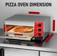 Піч для піци CROSSON 400×400 мм, 2000 Вт, шамотний камінь, до 350°C, нержавіюча сталь УЦІНКА - Б/В - зображення 2