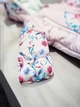 Детский зимний комбинезон на 0-3 мес. 68-74см из плащёвки, с ушками мишки. Единорог - изображение 6