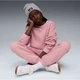 Костюм підлітковий PUMA Loungewear Oversized Sweat Suit Youth 68972765 128, рожевий - изображение 3