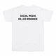 Женская футболка Сlassic "SOCIAL MEDIA KILLED ROMANCE" 2XL - изображение 1