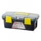 Комплект ящиков для инструментов 3 шт INTERTOOL BX-0303 (ВХ-0310 10"/ВХ-0312 12"/ВХ-0314 14") набор сундука для мастера для бит насадок и других инструментов 3 контейнера Черный с серым желтым - изображение 14