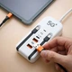 Быстрое зарядное устройство 66 Вт, 2 USB-порта и 2 PD-порта, 2 Type-C и два кабеля, Компактная, многофункциональная, мощная зарядная станция - изображение 4
