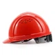 Захисна каска Honeywell, L99S HDPE, вогнестійка та стійка до низьких температур, високоякісний шолом для електротехніки на будівельному майданчику, стійкий до ударів та пошкоджень, червоний, дихаючий, 1 шт. - зображення 5