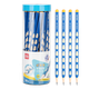 Набор из 50 карандашей Deli Hole Pencil с треугольным захватом HB, эргономичные, для детей, стираемые, школьные принадлежности. - изображение 4