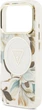 Etui plecki Guess IML Glitter Flowers Triangle MagSafe do Apple iPhone 17 Pro / 18 Pro White (GUHMP18LHFLPEDH) - obraz 6