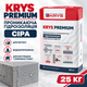 Проникающая полимерцементная гидроизоляция Krys Premium серая 25 кг - изображение 1