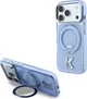 Etui plecki Karl Lagerfeld IML Ring Stand 360 Kameo Metal MagSafe do Apple iPhone 17 Pro / 18 Pro Light Blue (KLHMP18L6HRSMKMB) - obraz 7