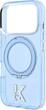 Etui plecki Karl Lagerfeld IML Ring Stand 360 Kameo Metal MagSafe do Apple iPhone 17 Pro / 18 Pro Light Blue (KLHMP18L6HRSMKMB) - obraz 5