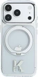 Etui plecki Karl Lagerfeld IML Ring Stand 360 Kameo Metal MagSafe do Apple iPhone 17 Pro / 18 Pro Transparent (KLHMP18L6HRSMKMH) - obraz 1