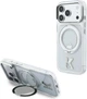 Etui plecki Karl Lagerfeld IML Ring Stand 360 Kameo Metal MagSafe do Apple iPhone 17 Pro / 18 Pro Transparent (KLHMP18L6HRSMKMH) - obraz 7
