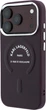 Etui plecki Karl Lagerfeld Embossed Open Ring RSG Logo MagSafe do Apple iPhone 17 Pro / 18 Pro Burgundy (KLHMP18LPSKRSGER) - obraz 2