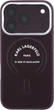 Etui plecki Karl Lagerfeld Embossed Open Ring RSG Logo MagSafe do Apple iPhone 17 Pro / 18 Pro Burgundy (KLHMP18LPSKRSGER) - obraz 3