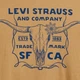 Футболка хлопковая длинная мужская Levi`s 379403062 S Бежевая (1162187386) - изображение 5