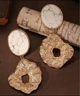 Крупные тяжелые серьги с говлитом, 10-814 - изображение 1
