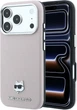 Etui plecki Karl Lagerfeld Grained Choupette Head Metal MagSafe do Apple iPhone 17 Pro Max / 18 Pro Max Pink (KLHMP18X6PSCHLP) - obraz 1
