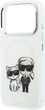 Etui plecki Karl Lagerfeld IML Karl&Choupette Bodies Sketch Print MagSafe do Apple iPhone 17 Pro / 18 Pro Beige (KLHMP18L6HKCIDE) - obraz 6