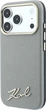 Etui plecki Karl Lagerfeld Saffiano Small Script Metal Logo MagSafe do Apple iPhone 17 Pro Max / 18 Pro Max Beige (KLHMP18X6PWSKSE) - obraz 2