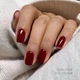 Полузатвердевшие гелевые наклейки-полоски для маникюра JMEOWIO Semi Cured Gel Strips Nail Art Sticker Wrap (Wine Red/Вино-красный - изображение 2