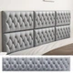 Защитные самоклеящиеся 3D-панели для стен CozyMads, серые, 6 штук в наборе - изображение 3