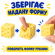 Сквіш-антистрес Сир-тягучка пластичний 5 × 5 см Сквіш вазеліновий сир з вазеліном - зображення 7