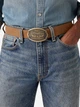 Ремень мужской из натуральной замши Levi's 399415356 40 (117,5 см) Коричневый (1162178154) - изображение 2