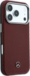 Etui plecki Mercedes-Benz Leather Semi Wrap Wood Effect MagSafe do Apple iPhone 17 Pro / 18 Pro Burgundy (MEHMP18L25PFWWPR) - obraz 4