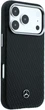 Etui plecki Mercedes-Benz Leather Semi Wrap Wood Effect MagSafe do Apple iPhone 17 Pro Max / 18 Pro Max Black (MEHMP18X25PFWWPK) - obraz 4
