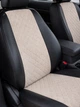 Чехлы на сиденья FIAT Tipo (II) (Фиат Типо II), универсальные, экокожа + алькантара, комплект, бежевые - изображение 3