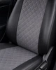 Чехлы на сиденья FIAT Tipo (II) (Фиат Типо II), универсальные, экокожа + алькантара, комплект, серые - изображение 5