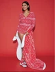 Плед Victoria’s Secret, червоний з білим візерунком, м’який та теплий - изображение 1