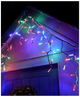 Гирлянда бахрома уличная 5x0.6м 100 LED белый каучук Мультиколор для декора улицы SQ-26911 - изображение 1