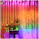 Умная гирлянда штора 300 LED 3x3м RGB USB 5В 1Вт IP44 для интерьера и улицы модель Роса SQ-26692 - изображение 8