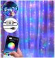 Умная гирлянда штора 300 LED 3x3м RGB USB 5В 1Вт IP44 для интерьера и улицы модель Роса SQ-26692 - изображение 1