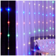 Гирлянда штора Водопад-роса 3x1,2м 120 LED 8 режимов USB Мультиколор IP44 SQ-26806 - изображение 5
