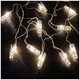 Светодиодная гирлянда 10 LED 4м на батарейках и USB теплый белый для фото прищепки SQ-25524 - изображение 4