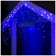 Гирлянда бахрома дождик 3x0 5м 120 LED 220В 8 режимов для украшения интерьера прозрачный провод SQ-25551 - изображение 3