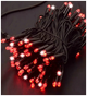 Уличная светодиодная гирлянда 10м 100 LED 220V черный каучуковый провод IP68 красный для декора SQ-27336 - изображение 7