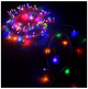 Светодиодная гирлянда 10м 200 LED прозрачный провод мультиколор для елки с 8 режимами IP44 SQ-29693 - изображение 7