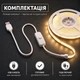 Світлодіодна LED COB стрічка 3 метри із кнопкою USB 5V, білий теплий, світильник для підсвічування кухні шаф, 3000K - зображення 2