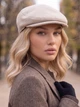 Женский кепи, кепка хулиганка Hector Cashmere кашемировая бежевая - изображение 3