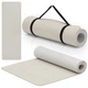 Килимок спортивний Actiget TPE 183 x 61 x 0.6 см для йоги та фітнесу ACT0025 Biege/Grey - зображення 9