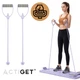 Реформер для пилатеса Actiget 10 в 1 многофункциональная доска для тренировок ACT0202 Violet - изображение 6