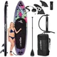 Надувна SUP дошка Aquaget 320 см з веслом AQ0047 Black/Violet - зображення 3
