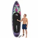 Надувна SUP дошка Aquaget 320 см з веслом AQ0047 Black/Violet - зображення 13