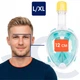 Полнолицевая маска для сноркелинга Aquaget Size L/XL AQ0002 Sky Blue/White - изображение 6